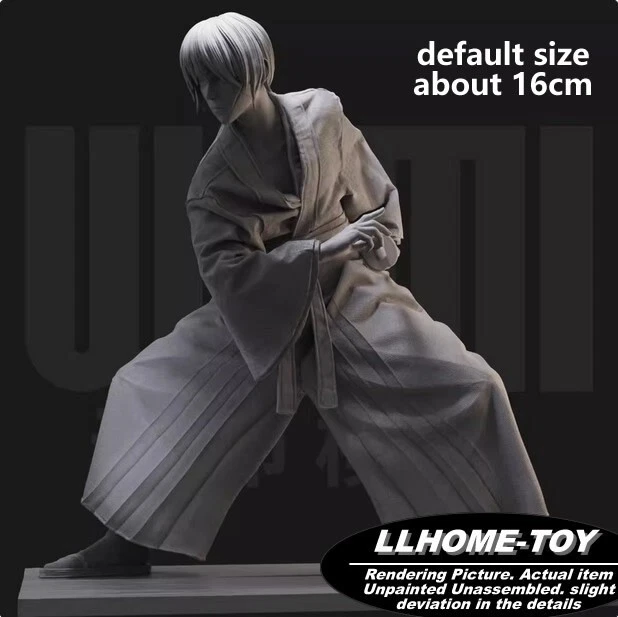 ANIME CHARACTER HIMURA Battousai Iaido Resin 3D Print GK Figure DIY ...