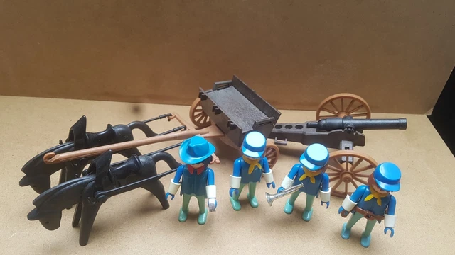2 Palle Di Cannone PLAYMOBIL Western &ndash; Artiglieria Nordista/sudista &ndash; Accessori Vintage, Mai Usati