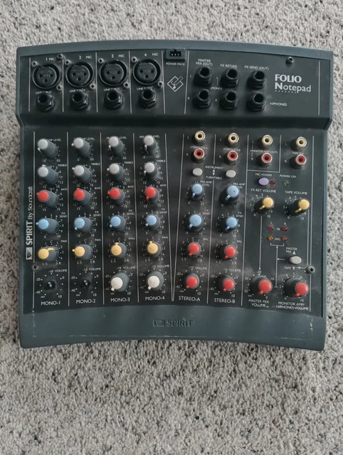 SOUNDCRAFT SPIRIT FOLIO Notepad Untested £13.47 - PicClick UK