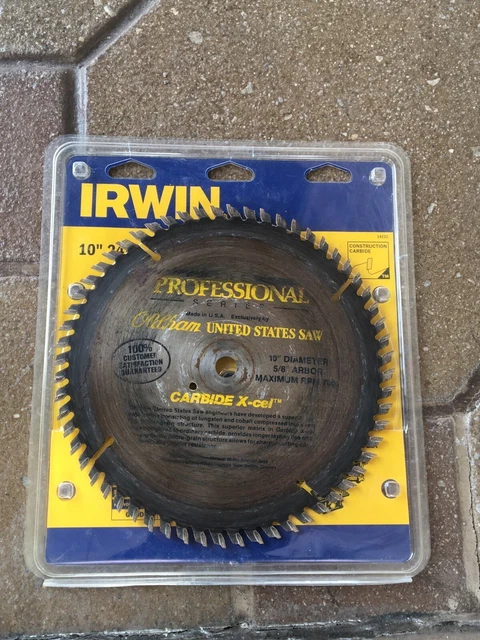 Professional Circular Saw Blade Carbide X- Cel 10” 5/8” Arbor Pre Owned