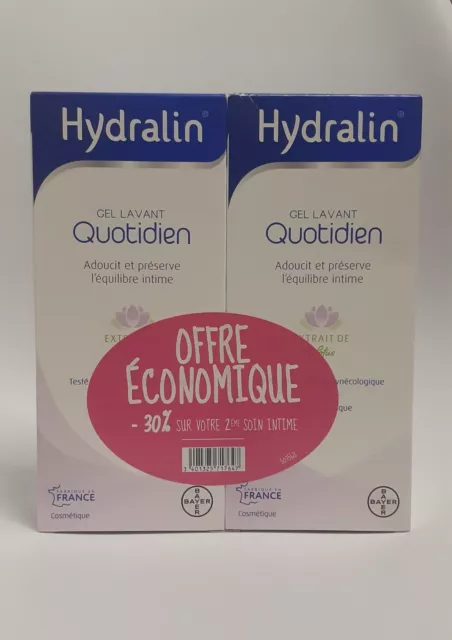 Hydralin Quotidien Gel Lavant 2x500ml