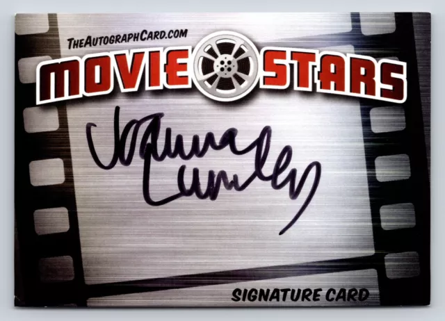 Joanna Lumley Authentic Autographed Signed Legendary Movie Stars Signature Card