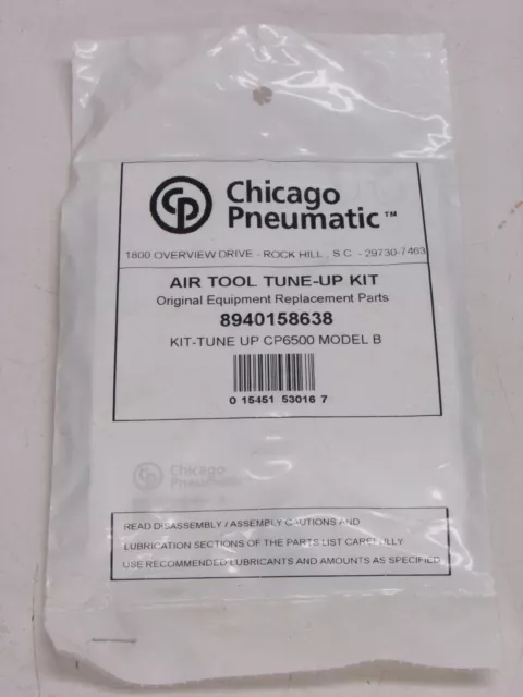 NEW! CHICAGO PNEUMATIC AIR IMPACT WRENCH CP6500 Model B TUNE-UP KIT, 8940158638