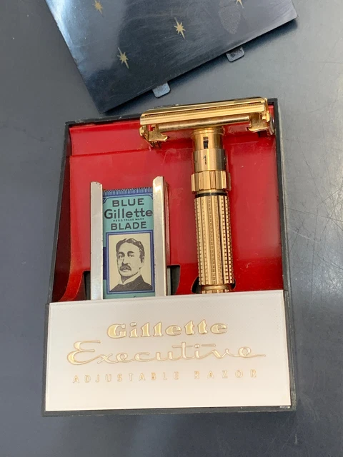 Rasoio Gillette EXECUTIVE Regolabile TTO E4 1959 Made In USA adjustable raxor