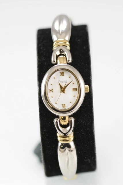 CARAVELLE BULOVA FEMME Montre Acier Inoxydable Argent Or Eau Res