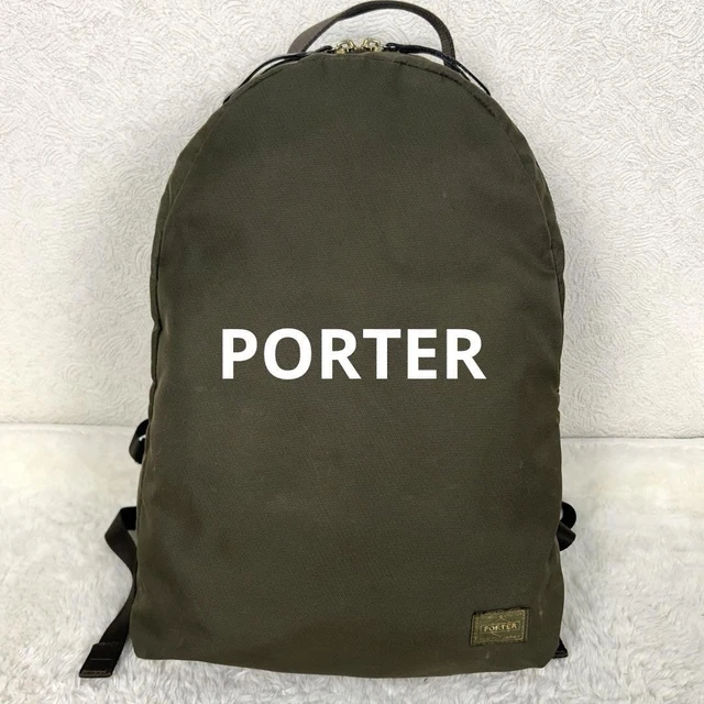 PORTER SHEA DAYPACK オリーブ Porter Shea 2Way Daypack L Very Good Condition 🤩 Olive