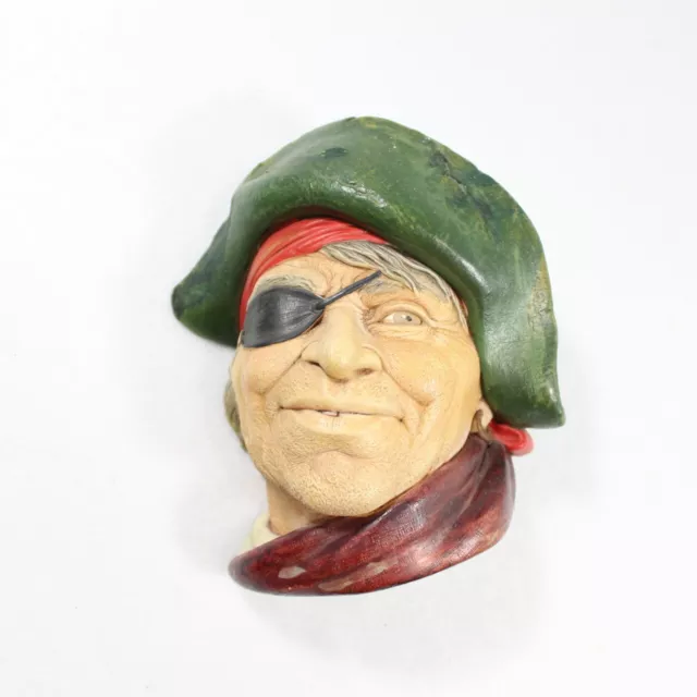 Smuggler Pirate Bossons Head Made in England Chalkware Vintage Legend Wall Decor