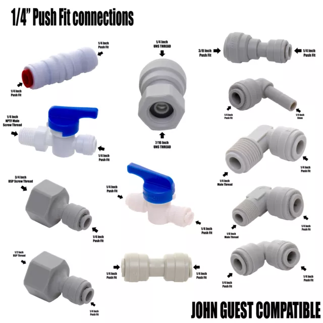 John Guest Pipe Fitting 3/8 - 1/4