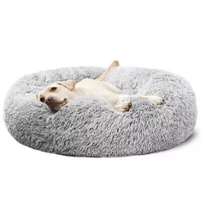 Large Plush Caiming Donut Cuddler Washable Soft Pet Cat Dog Mat Bed Cushion