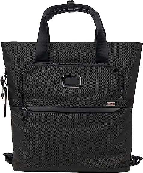 TUMI Alpha 3 Backpack/Tote Bag Business Casual Black 2603586D3 NEW New with Tags