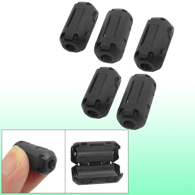 5 Pieces UF-50B Clip On Noise 4mm Cable Core Filters