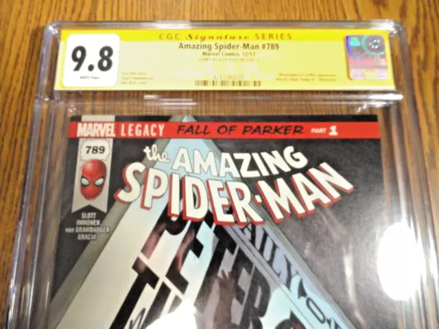 Asombroso Spider-Man #789 Alex Ross Firma Cgc 9.8 NM/M 1st Print Ss Marvel Mcu 3