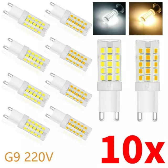 10x G9 LED Birne 5W SMD 2835 führte Energiesparlampen Warmweiß Kaltweiß 220 X0Q8