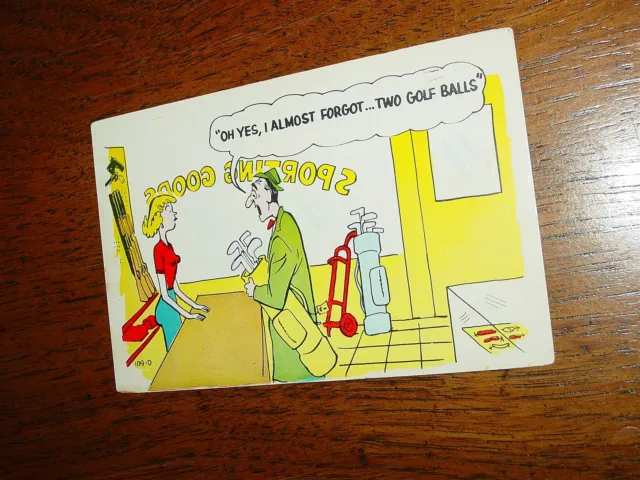 Vintage Comic Postcard Pc Humor Risque Cartoon Womanizing Sex Funny Unposted 7 00 Picclick