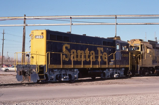 Original Slide ATSF Santa Fe SWBLW "Beep" #1460 Argentine KS 1988