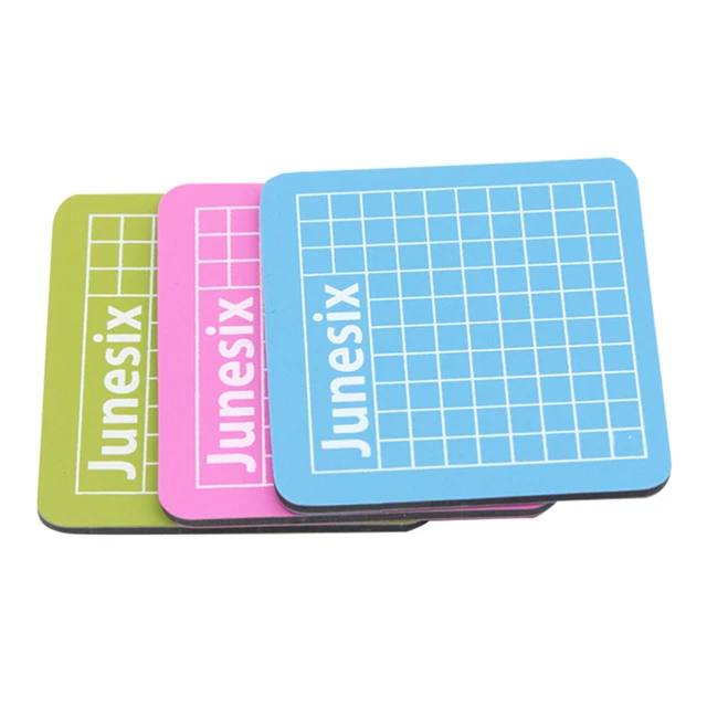 3 piezas 6x6 cm Mini Profesional Durable Antideslizante Alfombra de PVC para