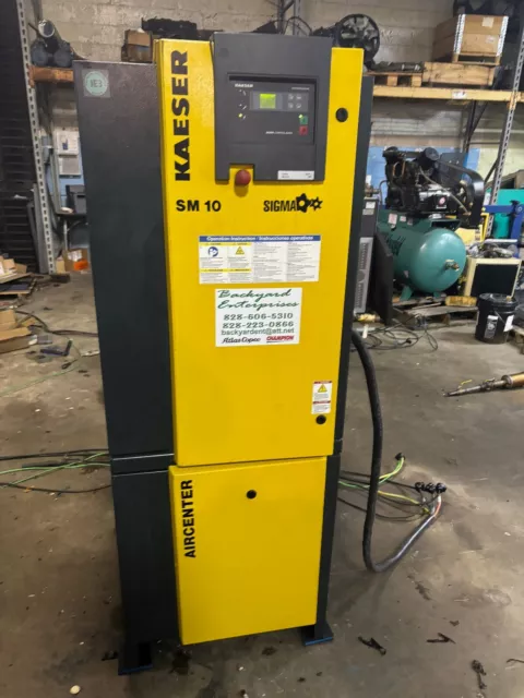 10 HP Kaeser Rotary screw air compressor