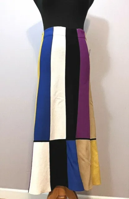Rachel Roy Womens Striped multicolor Knit Midi Pencil Skirt Size S