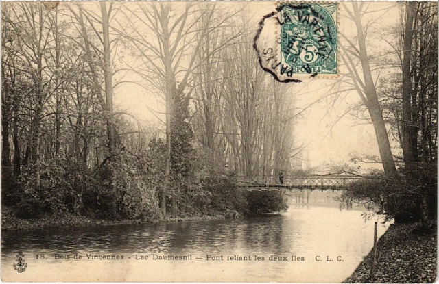 CPA Vincennes Bridge connecting the two islands (1347267)