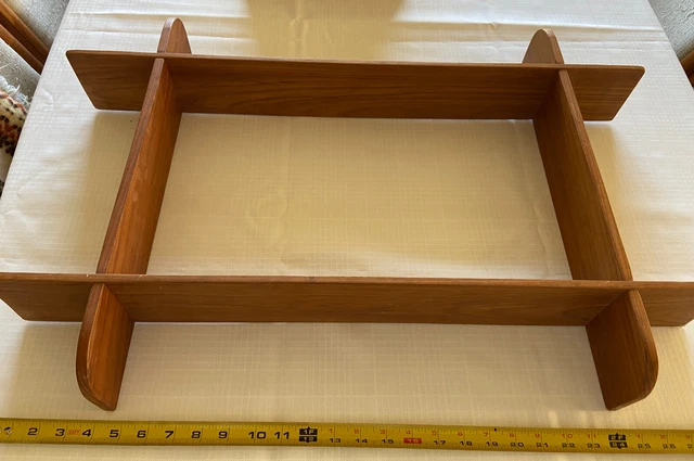 Vintage solid Teak Wall Shelf Mid-Century Modern - Imported from Norway