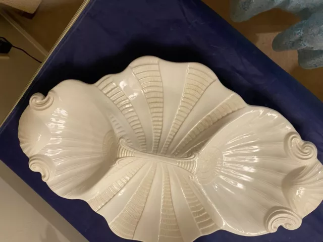 Lenox BUTLER'S PANTRY4-Part Oval Shell Themed Relish Tray - Made in Italy