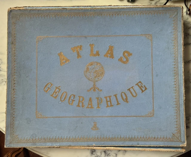 Puzzle Ancien 19ème – Atlas Géographique Wogue & Lewy – 7 Planches – Bois