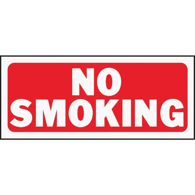 Hy-Ko Plastic Sign, No Smoking 23003 Pack of 5 Hy-Ko 23003 029069230036 Plastic