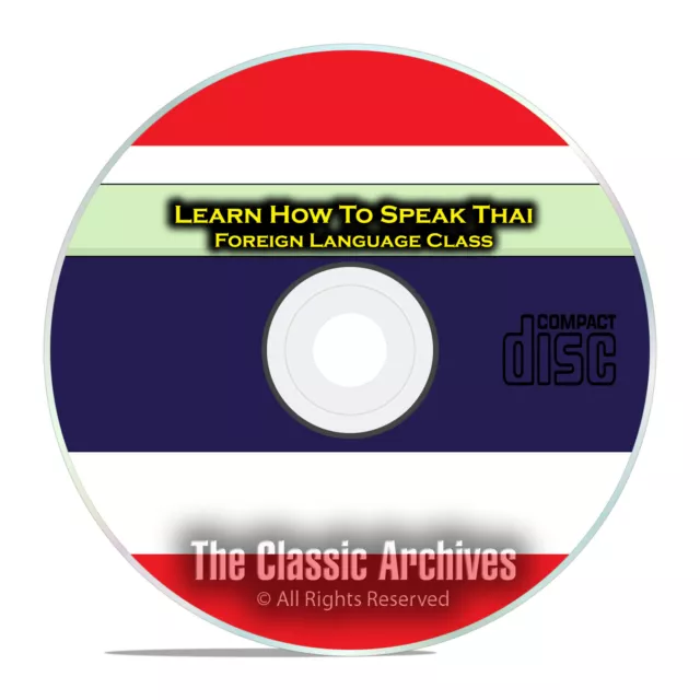 Learn How To Speak Thai, Fast & Easy Foreign Language Training Course, CD E20