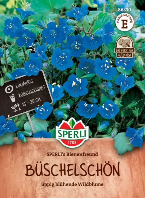 Büschelschön 'Bienenfreund' - Phacelia campanularia, Naturgarten, Samen, 86330