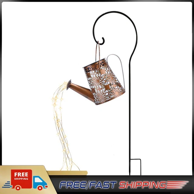 SOLAR LED WATERING Can Lights Outdoor Garden Landscape Lamp (with