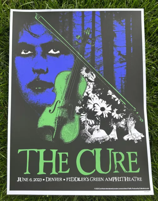 THE CURE 2023 Fiddlers Green Denver, Colorado 18x24 Screen Print Show