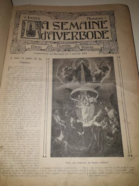 La Semaine d'Averbode  1911 revue belge