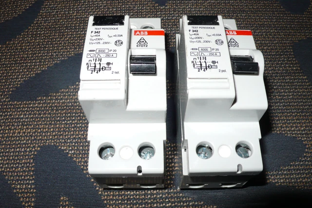 INTERRUPTEUR DIFFERENTIEL 40A 30mA TYPE AC, ABB F342 40AMPERES EUR 17 ...