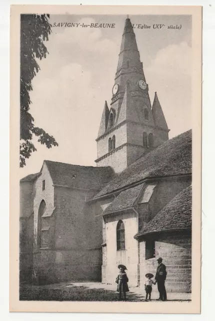 SAVIGNY LES BEAUNE - Cote d' Or - CPA 21 - l' église