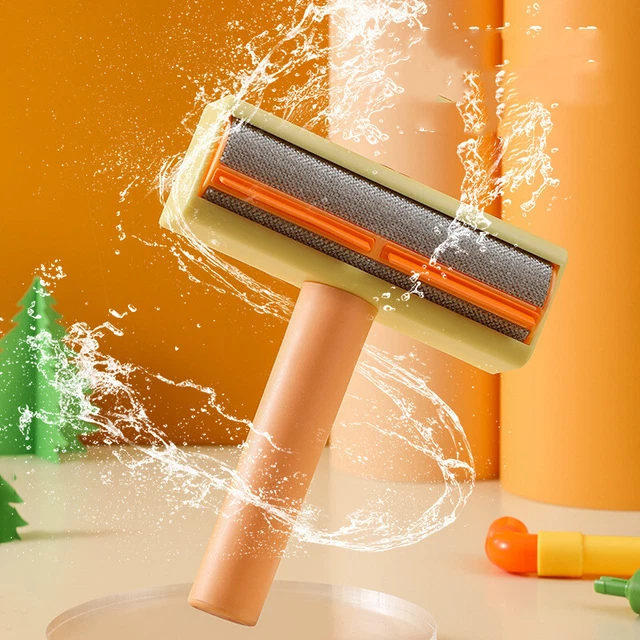 New Pet Hair Roller Remover Lint Brush 2-Way Dog Cat Comb Tool Convenient Cleani