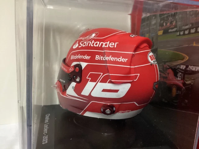 Casque Leclerc gp France 2022 Ferrari 1/5 eme