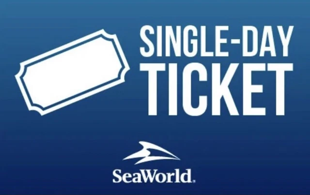 Seaworld,￼￼ Buschgardens, Aquatica, single day pass
