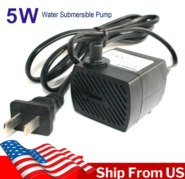 95GPH AC 110V 5W Mini Brushless Submersible Motor Water Pump Aquarium Fish Tank
