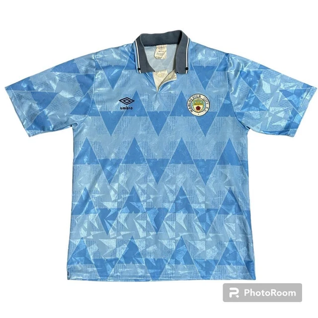 MANCHESTER CITY Jersey Shirt England Original Umbro 1989 1990 1991