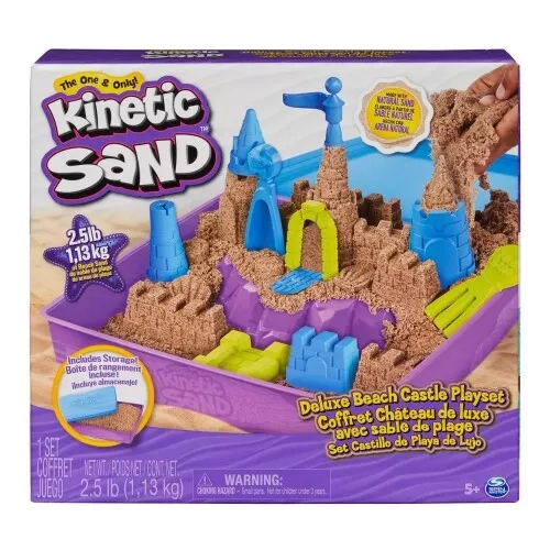 Spin Master - Kinetic Sand Deluxe Beach Castle Playset - Spin Master  - (Spielwa