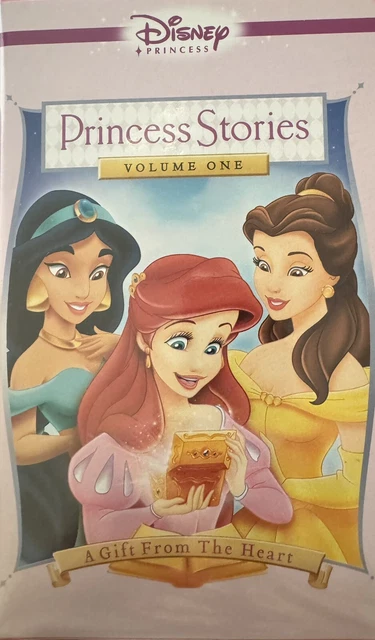 DISNEY PRINCESS STORIES Volume 1: A Gift From the Heart VHS Pink ...