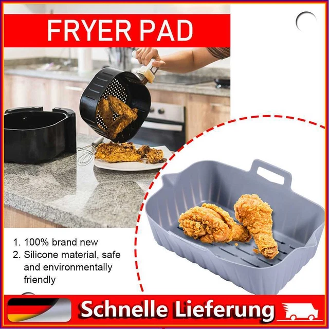 Olla freidora de silicona aire caliente, impermeable, reutilizable, para hogar, küc