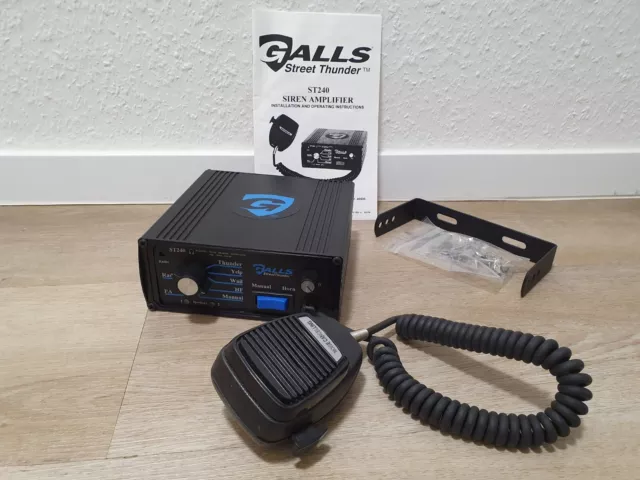 GALLS Full Function Siren Deluxe ST240 Original US Police Car Street Thunder NEW 3