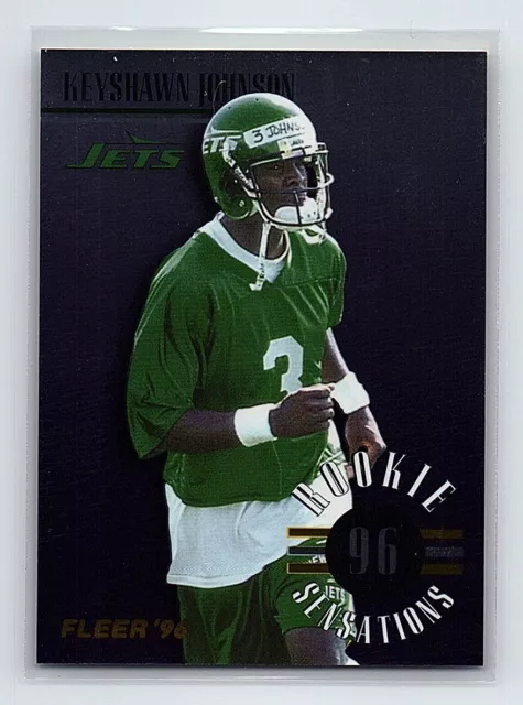 1996 Fleer Rookie Sensations Keyshawn Johnson Rookie New York Jets #8