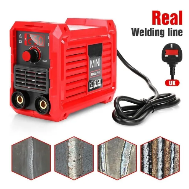 Portable Electric Welder 220V MMA-250 ARC Mini Inverter Welding Machine Tool UK