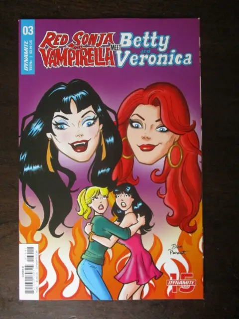 Red Sonja Vampirella Betty And Veronica #3 Nm 9.6 Dynamite Comics Variant D 2019