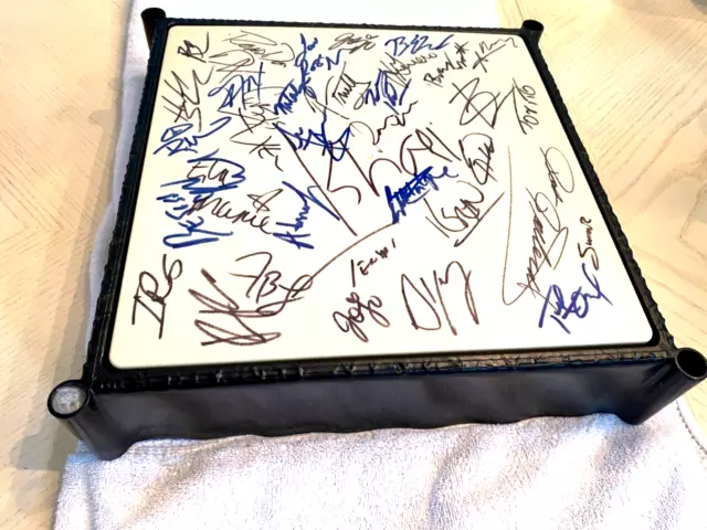 Wrestling Ring (12"x12")WWE Signed by IRS etc over 20 Wrestlers-read description