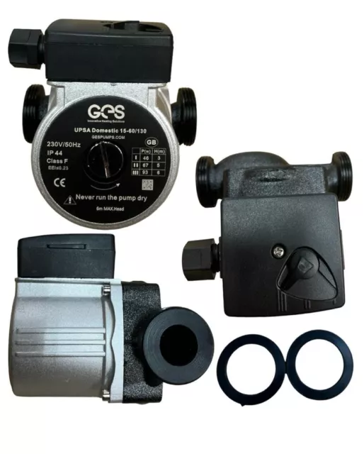 Central Heating Circulator Pump UPS 15-50 15-60 Grundfos + Wilo Replacement New