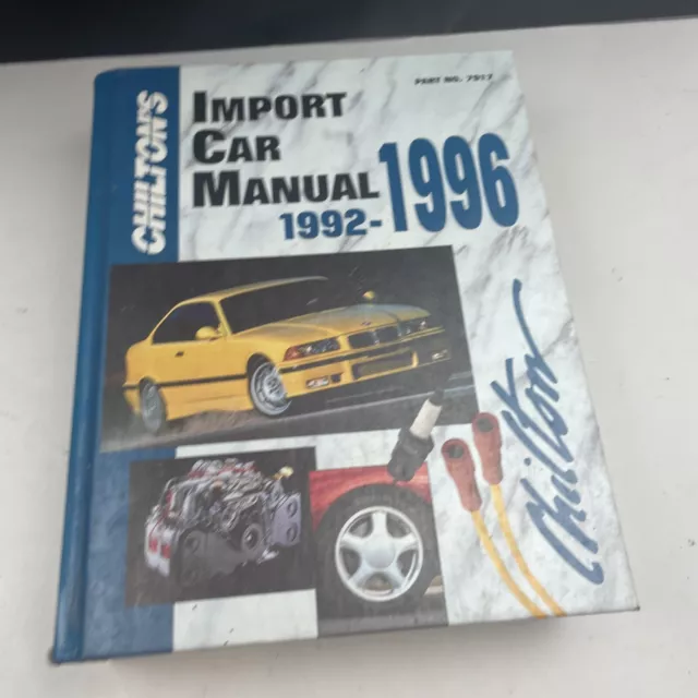 Chilton Import Car repair Manual 1992-1996