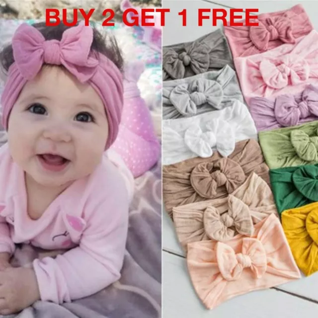 Baby Rabbit Headband Elastic Bowknot Hair Band Girls Bow-knot Newborn Bow